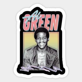 Al Green / Retro Aesthetic 70s Style Fan Design Sticker